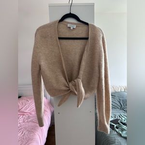 & Other Stories button tie sweater